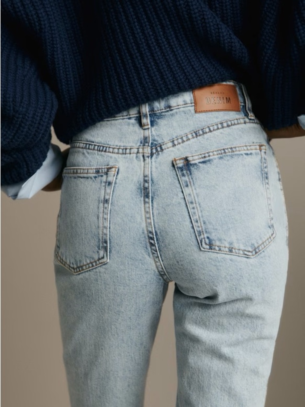 Sezane 6 Le Brut Sexy Tapered Straight Leg Retro Boho Quiet Luxury French Preppy